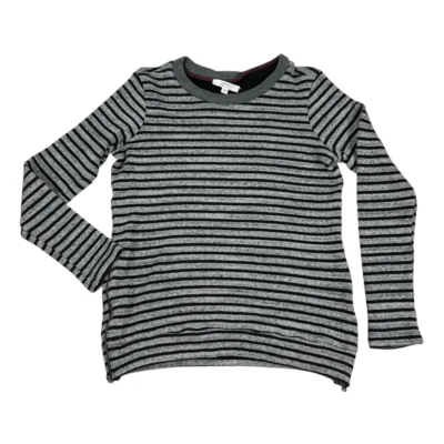 Camisa Drew Manga Larga Rayas Talla Mediana Negra Gris Foto 1 de 4