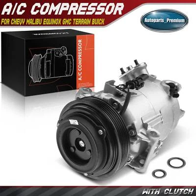 Compresor de aire acondicionado con polea de 5 ranuras para Chevy Equinox 16-17 Malibu Impala Buick Foto 1 de 4