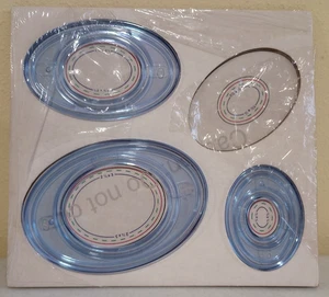Creative Memories Oval Custom Cutting System Patterns (CCS) Set of 3 (1 missing) - Picture 1 of 7