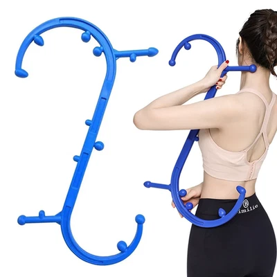 Lower Back Massager Trigger Point Massager Self Massage Muscle Massage Tool Blue - Image 1 of 4