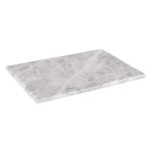 Mesa de comedor rústica rectangular de mármol 30 x 20 cm gris - Imagen 1 de 7