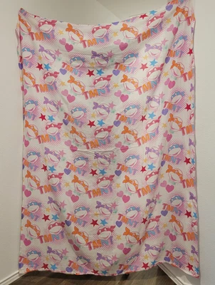 Lençol plano rosa TMNT Teenage Mutant Ninja Turtles Cowabunga Love 2014 ~87x63,5" - Imagem 1 de 4