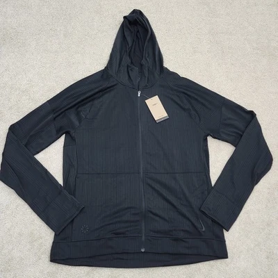 Nike Yoga Men Large Tall Dri-FIT Full-Zip Jersey Hoodie Black FB7778-010 - Image 1 of 4