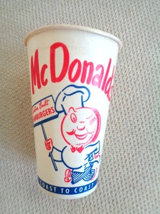 McDonald's Speedee Wax Paper Cup - Picture 1 of 2