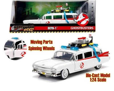 Ghostbusters S.O.S. Fantasmi Veicolo 1/24 ECTO-1 Metallo JADA Toys - Immagine 1 di 4