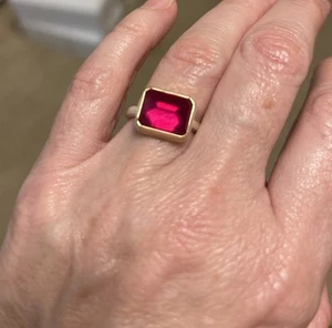 Jamie Joseph African Ruby Ring Size 6.5 Brand New & Never Worn - Picture 1 of 17