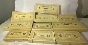 Lot of 10 Boxes Of DMC Thread And Yarn Some Sealed Some Opened - Picture 1 of 11