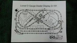 LIONEL D-191 DISPLAY CONCESSIONARIO - FOTOCOPIA LAYOUT SCALA 5'x9' ISTRUZIONI LAYOUT - Foto 1 di 6