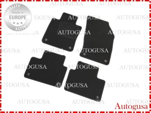 NEU LHD AUTO BODENMATTEN VELOUR FÜR VOLVO S60 V60 2018 - WASSERDICHTE SCHWARZE LINIEN - Bild 1 von 4