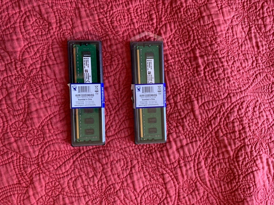 Kingston Desktop DIMM 16GB 2x8GB DDR3 1333MHz PC3-10600 Non-ECC Memory 240PIN - Image 1 of 1