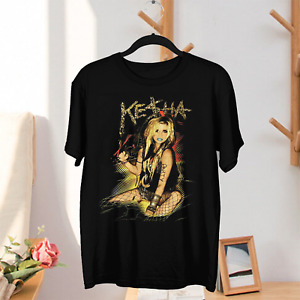 Rare Kesha Singer Black T Shirt Size S M L 23XL