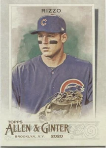 ANTHONY RIZZO 2020 Topps Allen & Ginter BASE CARD - CHICAGO CUBS - #86 - Picture 1 of 1