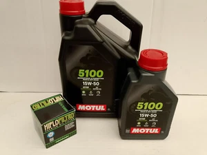 Motul Öl 5100 15W50 teilsyn / Ölfilter Victory Hammer 8-Ball / High-ball ab 2011 - Picture 1 of 1