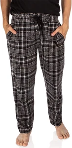 1Pack or 3Pack Mens PJ Pajama Pants Bottoms Fleece Lounge Pants Sleepwear Plaid - Picture 1 of 12
