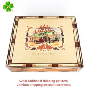 Caja de cigarros de madera vacía San Lotano Churchill Requiem Ct 8,75" x 7,5" x 2,25" - Imagen 1 de 12