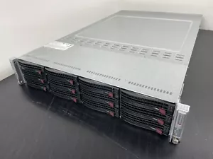 Supermicro 2U TWIN DP 5500 48GB DDR3 12xSATA IPMI R1400W SYS-6026TT-HDTRF - Picture 1 of 13
