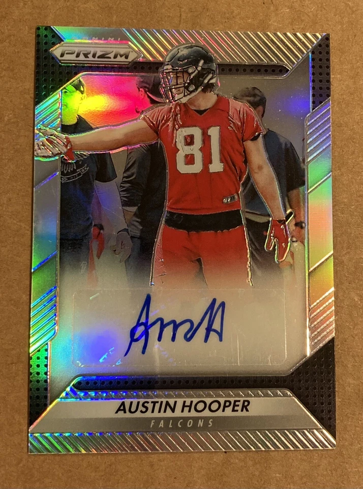 AUSTIN HOOPER 2016 PANINI PRIZM ROOKIE AUTO AUTOGRAPH FOOTBALL FALCONS RAIDERS - Image 1 of 1