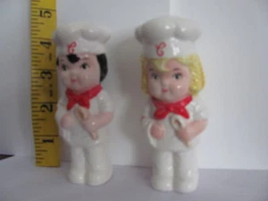 Vintage Campbell Soup Kids Ceramic Salt and Pepper Shakers - Picture 1 of 7