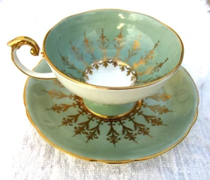 Vintage Aynsley Gold Rimmed - Gold Design Bone China Cup & Saucer Set # C 1547 - Picture 1 of 5