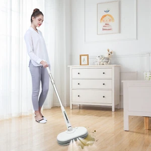 Bodenwischer Vibrationsmopp Akku Sprühmopp Wischmopp Elektrisch Mopp Mop 220V DE - Bild 1 von 16