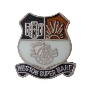 Weston-super-Mare Somerset Crest Small Pin Badge - Picture 1 of 3