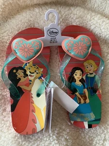 Disney Elena Of Avalor Toddler Girls Flip Flop Sandals Slippers Size 13/1 New - Picture 1 of 3