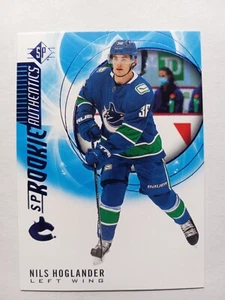2020-21 SP Rookie Authentics Blue #139 Nils Hoglander Rookie Card - Picture 1 of 3