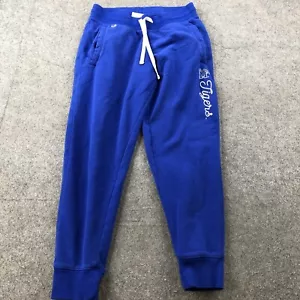Memphis Tigers Sweatpants Mens Medium Blue Spell Out Fleece Joggers - Picture 1 of 11