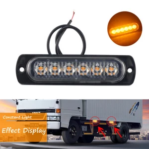 1PC 6LED Car Truck Emergency Beacon Warning Hazard Flash Strobe Light - Picture 1 of 16