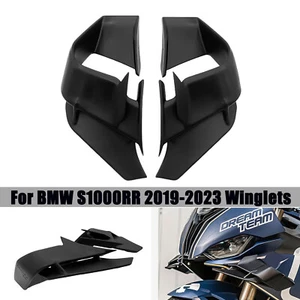 For BMW S1000RR 2019-2023 Side Winglets Spoiler Fairing Black Matte ABS - Bild 1 von 7