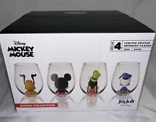 JoyJolt Disney Squad Collection Limited Edition Drinking Glasses New/Never Used