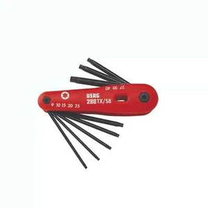16562142 Serie di 8 chiavi maschio per viti con impronta Torx - Usag 280 TX/S8 U - Foto 1 di 1