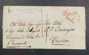 Prefilatelica Storia Postale - Viaggiata Biasca (Canton Ticino) Torino 1835 - Picture 1 of 3