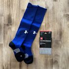 Under Armour UA Performance Soccer Socks OTC Youth Size L Royal Blue YLG 2 Pairs