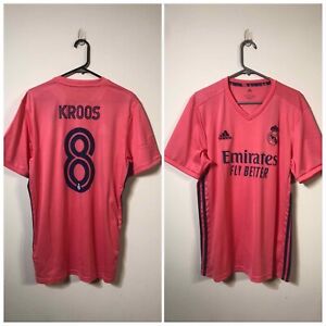 Kroos #8 Real Madrid 2020/21 Large Away Football Shirt Jersey BNWT
