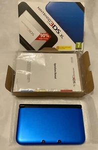 Console Nintendo 3DS XL - Blu e Nera - Boxata + SD da 4 GB e caricatore inclusi - Foto 1 di 24