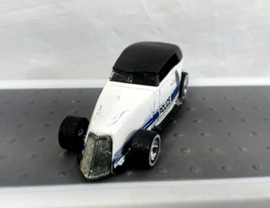 Hot Wheels Cop Rods Phaeton Wichita Police White Real Riders Die Cast - Picture 1 of 6