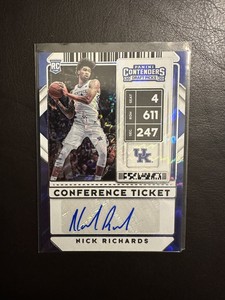 2020 Contenders Draft Picks Conference Ticket /99 Nick Richards Rookie Auto RC