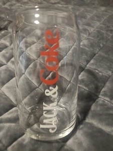 JACK & COKE Jack Daniels Coca-Cola Soda Can Style Tumbler Glass - Picture 1 of 6
