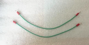 TWO UNIVERSAL 9.5 INCH INSULATED GROUND CABLE FOR PC, AUTOMOTIVE USES RM2-CMP28 - Picture 1 of 2