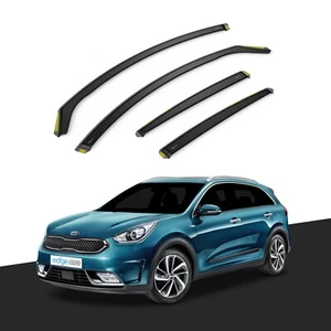 KIA NIRO/NIRO EV 2016-2022 5 Door SUV Wind Deflectors 4pc Tinted - Picture 1 of 10