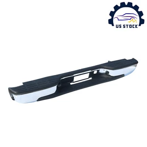 Complete Chrome Rear Bumper For Chevy Silverado GMC Sierra 1500 2500 1999-2007 - Picture 1 of 12