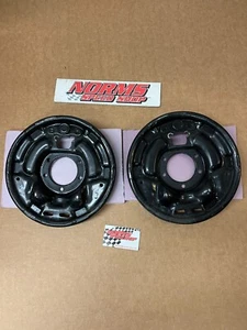 Mopar REAR 8 3/4 Brake Drum Backing Plates 10" 1967-72 A Body Dart Duster 8.75" - Picture 1 of 4