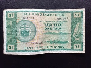 (Low Number ) Western Samoa 1 Tala (1967) P# 16d - Picture 1 of 4