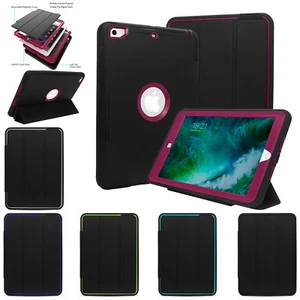 For iPad 6th 2018 9.7" 5th Slim Case Auto Sleep/Wake Stand Hybrid Folio Cover - Picture 1 of 63