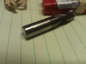 .3750" 3/8" 3 FLUTE SINGLE END STUB LENGTH AlTiN COATED CARBIDE END MILL - Picture 1 of 1