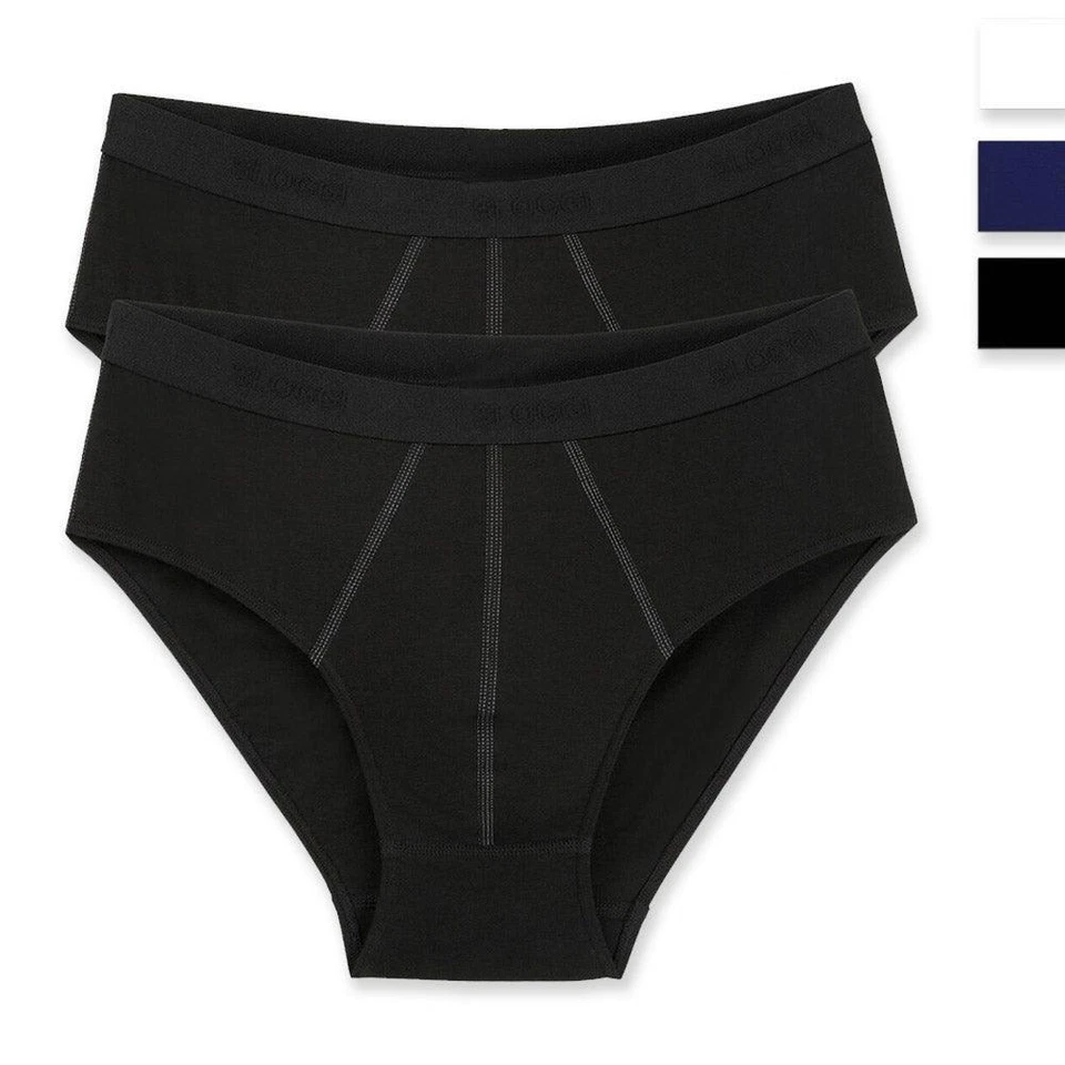 Sloggi Uomo 2 Slip Natural Cotton 24/7 Midi S17 - Immagine 1 di 1