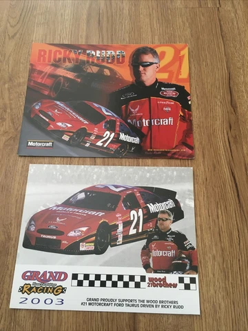 Ricky Rudd #21 Motorcraft Nascar Racing Postcards Cover