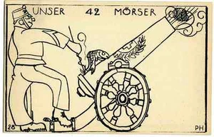FISCH BRAT KANONE - Paul HOSCH - SCHWEIZER WERKSTÄTTEN - OriginalLithographie - Picture 1 of 1