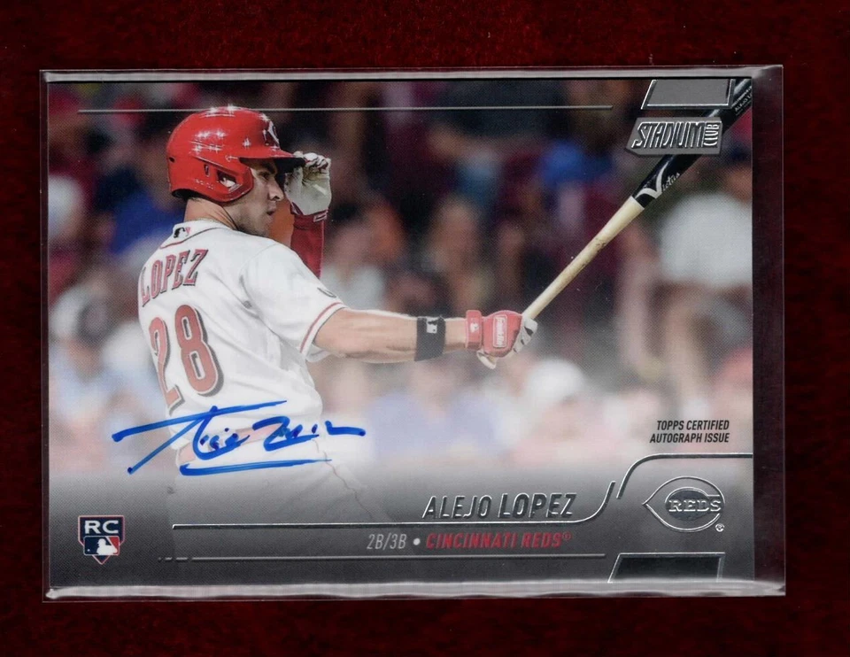 ALEJO LOPEZ 2022 STADIUM CLUB ROOKIE AUTOGRAPHED CINCINNATI REDS - Image 1 of 1